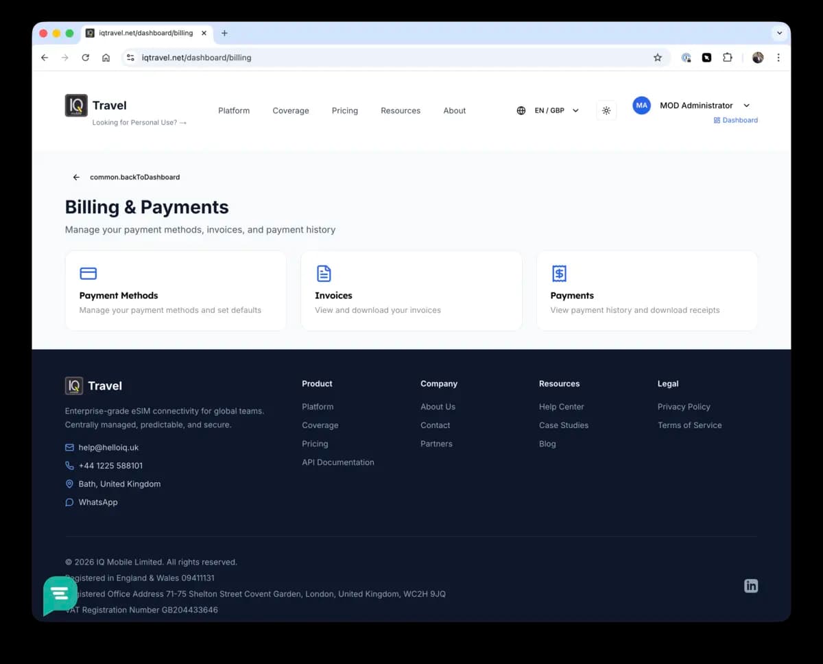 Billing & exports - Consolidated invoices and cost allocation